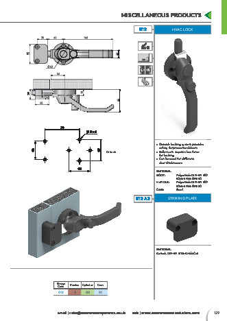HVAC Lock - Mesan Lock - Essentra plc Components