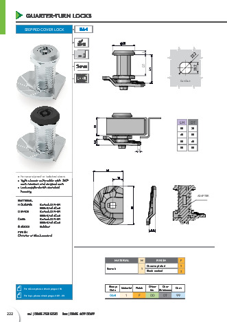 Stepped Cover Lock