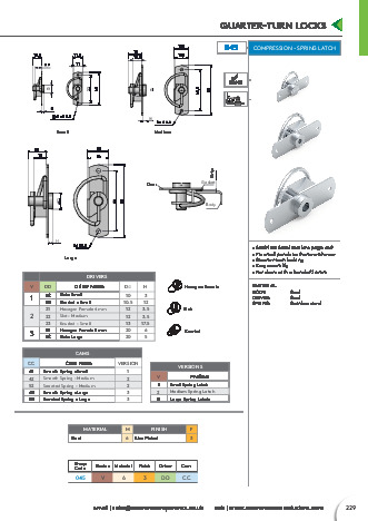 Compression - Spring Latch