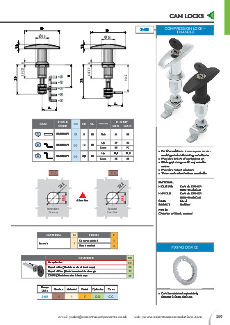 Compression Lock - 'T' Handle