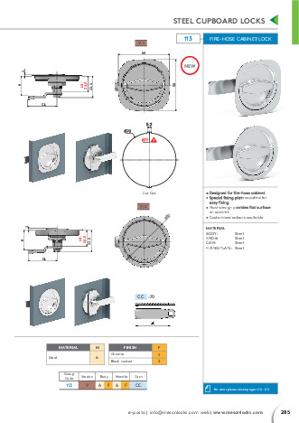 Fire Hose Cabinet Lock