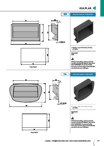Geçme Kapak Tutamağı