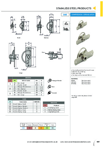 Compression - Spring Latch