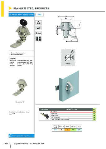 Quarter Turn - Wing Knob