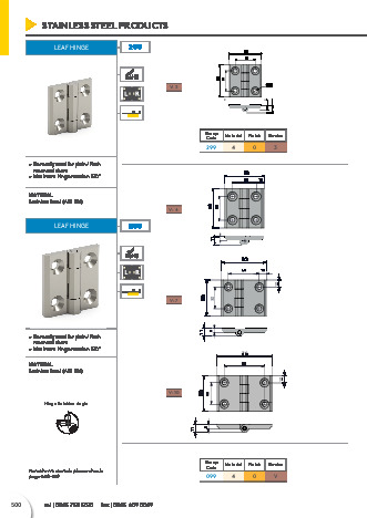 Leaf Hinge