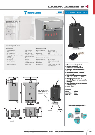 Electronic Cabinet Lock