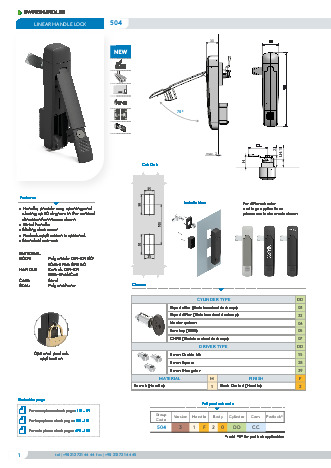 Linear Handle Lock